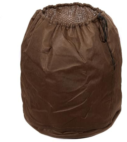 URFEDA 70 x 65 cm - Protection hivernale pour plantes en pot - Protection contre le gel pour plantes en pot - Protection contre le gel - Sac de protection des plantes avec cordon de serrage