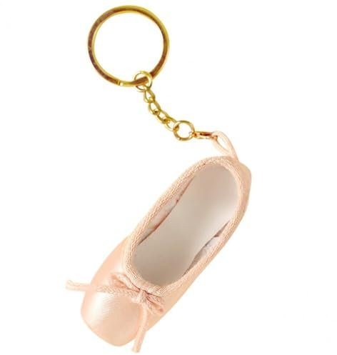 Zghhc Mini-Spitzenschuhe-schlüsselanhänger, Süßer Satin-ballettschuh-schlüsselanhänger, Ballett-zubehör, Ballett-Charm-Kette, Ballett-taschenanhänger