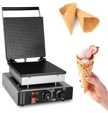 Macchina Per Cono Gelato Commerciale Macchina Per Cono Per Cialda Elettrica Macchina Per Cono Per Cialda In Acciaio Inossidabile Stampo Antiaderente Per Casa Teglia Per Cono Gelato Fatto(Color:Style2)