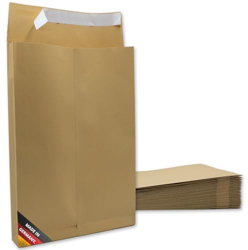 easydruck24de Buste B4 senza finestra 25x35,3x4 cm marrone adesive - az253