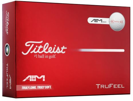 Titleist TruFeel Golf Ball, Pack of 12, White (AIM 360)