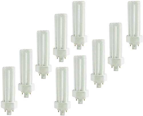 Circle (10 Pack) PLT-32W 841, 4 Pin GX24Q-3, 32 Watt Triple Tube, Compact Fluorescent Light Bulb