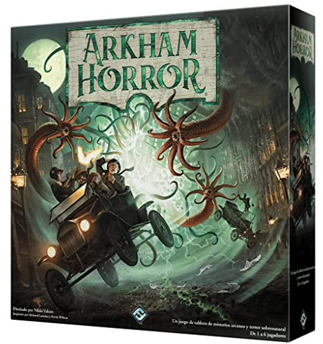 Fantasy Flight Games | Arkham Horror 3rd Edition | Cooperative Investigation and Terror Board Game for Adults and Youth | Ages 14 | 1 to 6 Players | 2-3 Hours per Game | Spanish