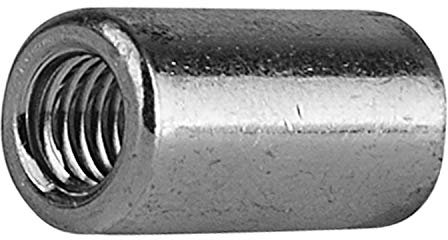 8X M12x50 Verbindungsmuttern Langmuttern Gewindehülsen Distanzmuffen Gewindemuffen rund galv. Verzinkt M12 x 50 – AußenØ=15mm 8 Stück