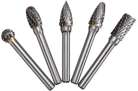 Limas de metal for acero, herramientas mecánicas, Lima de escofina de metal, 5 piezas, vástago de 6 mm, broca de carburo, lima rotativa, utilizada for desbarbado y pulido de metales, utilizada for lim