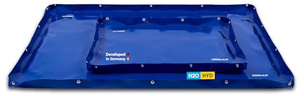 DerBlaue® Bac de Support d'huile Pliable pour Atelier et Chantier, Protection Robuste Contre Les fuites pour Eau Sale et Huile (110 x 85 cm)