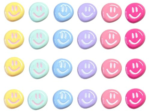 XFSRG 24 Piezas Sonrientes Imanes Bonitos Nevera Fuertes Decorativos Pequeños Magnético para Pizarra Frigorífico Oficina(Set B)