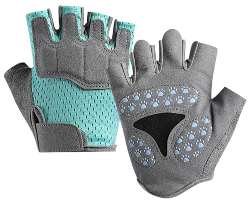 Mecmbj Guantes Bici Niño, Antideslizantes Guantes de Ciclismo Niñas y Niños | Guantes Bicicleta para Niño, Cómodos y Transpirables, Palms Protección, Guantes Bici para Ciclismo, Escalada, Patinaje