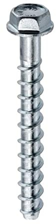 KLIMAS Betongskruvar 10,0 x 60 mm – 50 st. kolstål sexkantshuvud