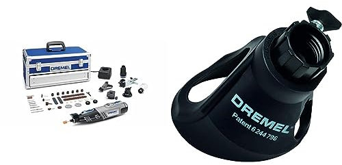 Dremel Platin Edition 8220 Akku Multifunktionswerkzeug & 568 Zubehör Set für Multifunktionswerkzeug zum Entfernen von Fugenmörtel bei Wand- und Bodenfliesen
