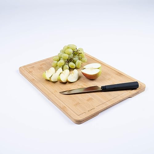 BOXIO - Skärbräda: Premium skärbräda i bambu, 40 x 30 cm