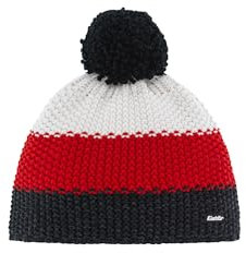 Eisbär Star - Berretto con pompon per bambini, colore: Bianco, Nero