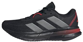 adidas Galaxy 7 Running Shoes, Zapatillas Hombre, Core Black Iron Met Better Scarlet, 40 2/3 EU