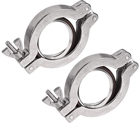 XYWHPGV Sanitary Clamp 90mm X 57mm KF50 Single Pin Clamp Wing Nut with Center Ring for TC Ferrule 2pcs(44363 799d0 f5df9 ac0ee f2c50 5a53c