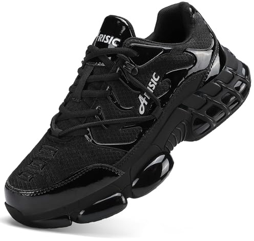 KCVTD Steel Toe Shoes for Women Safety Work Sneakers Lightweight Non Slip Work Shoes Comfortable Composite Toe Slip Resistant Casual Walking Sneakers Black