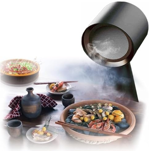 Mini hotte de table, hotte de cuisine portable, 2 vitesses de vent réglables, ventilateur d'extraction domestique à faible bruit, pour barbecue de cuisine, marmite chaude