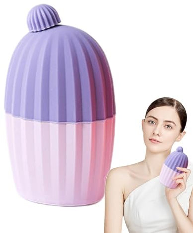 Zuasdvnk Eis-Gesichtsrollen, wiederverwendbare Silikon-Eis-Massageform, Hautpflege-Werkzeuge für Gesichtsmassage, Augen und Hals, natürliche Pflege, Hautpflege für Gesichtsschönheit