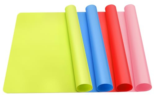 4Pcs Craft Mat,30x40cm Silicone Mats for Crafts Waterproof for Table Resin