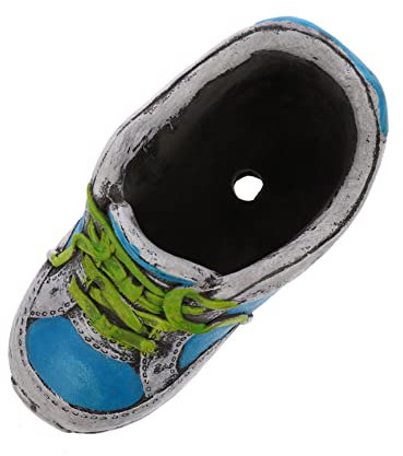 BESPORTBLE Vaso Decorativo in Ceramica Forma Di Scarpe Alte Retro Per Piante Succulente e Cactus Adatto Per Interni Ed Esterni Decorazione Semplice Per Casa e Ufficio