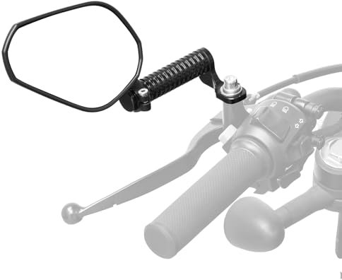 KEMIMOTO Motorradspiegel mit CNC Spiegelverlängerung, E9 Geprüft, Motorrad Rückspiegel Universal M10, Kompatibel mit Cruiser, Adventure-Touring-Motorräder und Street Bikes