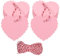 100 PCS Valentines Gift Tags with String Attached, 2.55 X 2.36 Pink Heart Gift Tags Paper Blank Hanging Tag for Craft Mothers Day Valentine's Day Wedding Favor Gift Package Wrapping Hang Label