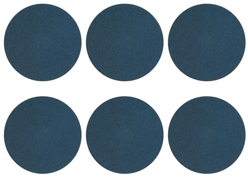 sourcing map 25 discos de lija orbitales de 220 mm, grano 40, almohadillas de lija orbitales para carpintería, metal, molienda de piedra y pulido, color azul