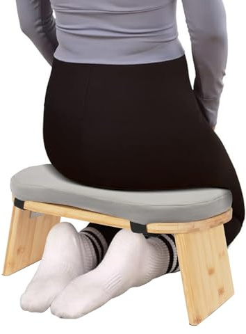 Tabouret de Méditation Pliant Banc de Méditation Ergonomique 44x19x21cm