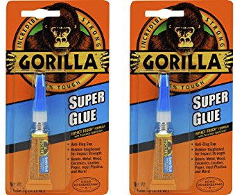 Gorilla 7900103-2 Super Glue, 3 g, (Pack of 2), 2-Pack