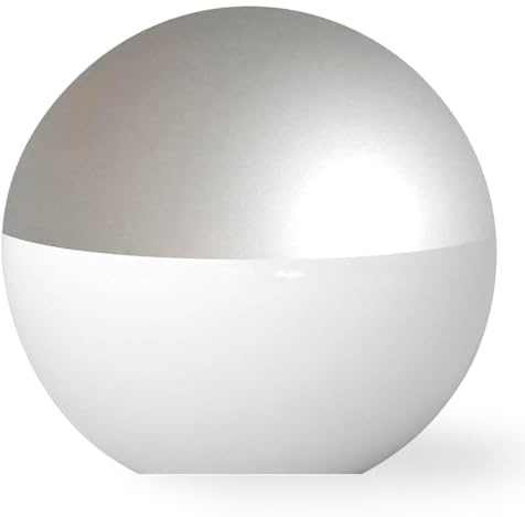 EXTRUMOL - Bola Farola Anticontaminación Lumínica - Recambio - Exterior - Policarbonato Blanco Opal - Gris - Medida: Ø 45 cm - Boca: Ø 17 cm