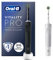 Oral-B Vitality Pro 2x Electric Toothbrushes For Adults, Valentines Day Gifts For Him / Her, 2 Toothbrush Heads, 3 Brushing Modes Including Sensitive Plus, 2 Pin UK Plug, Black & White