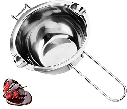 Acciaio inossidabile 304 Pentola di fusione per Cioccolato Fusione Di Cioccolato Burro di Fusione Pot Pot Burro Il Crogiolo In Acciaio Inox Formaggio Fuso, Caramello, Igkeits Dolci E Cere(400ML)