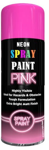 SCHNAZZ 1 x Neon Pink Spray Paint 200ml Fluorescent Bright Aerosol Extra Bright Graffiti (Banksey) Paint Assorted Colour