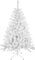 SOLAGUA Árbol de Navidad Artificial C/Efecto Brillo, Arboles con Hojas de Espumillón 120cm a 210cm de Primera Calidad, Súper Natural con el Soporte Metálico.(Blanco Brillo, 210cm 668Tips)