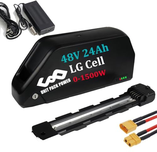 Batterie 48v 24Ah- Batterie Lithium-ION pour kit de Conversion de vélo électrique 1500w 750W 1000W - Shark Batterie (Litio Batterie Ebike)