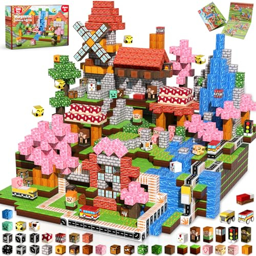 Goody King Bloques Magneticos Construccion Niños 300 Piezas - Aventura en el Bosque: Construye un Campamento, Descubre Animales y CREA Historias, Juguete Educativo para Niños de 4 a 12 Años