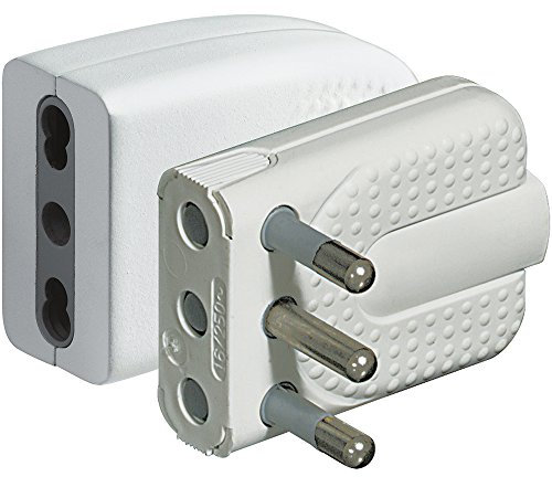 BTicino S2466TAP Corner Kit Spina e Presa, 2P+T, 16A, Bianco