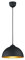 lightling modern Pendelleuchte Kalle, Metall schwarz/Innenseite gold, 1 x E27 max. 60W, ø 31 cm, Höhe 127 cm