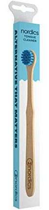 Nordics Organic Care Öko Zungenbürste Bambus - Borsten blau, 14 g