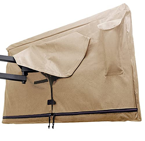 Outdoor TV Cover 48, 49, 50 inch - with Zipper, Weatherproof, Waterproof 360 Degrees Protection, Soft Non Scratch Interior - Beige