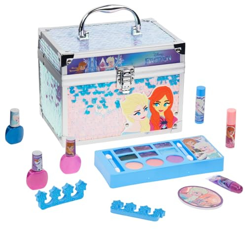 Frozen Sminkset Barn Lipglans & Nagellack med Sminkväska