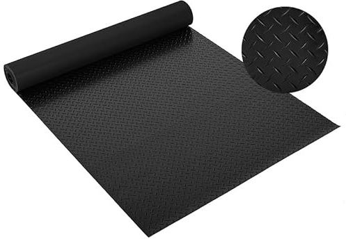 ybaymy Rubber Flooring Mats Garage Floor Mats 1 X 5M Non Slip Floor Protector Roll Heavy Duty Matting 3mm Thick Rubber Runner Mat Outdoor Flooring Roll
