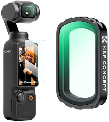 K&F Concept magnetisches UV Filter, kompatibel mit DJI Osmo Pocket 3, Osmo Pocket 3 Zubehör, (Aluminiumrahmen)