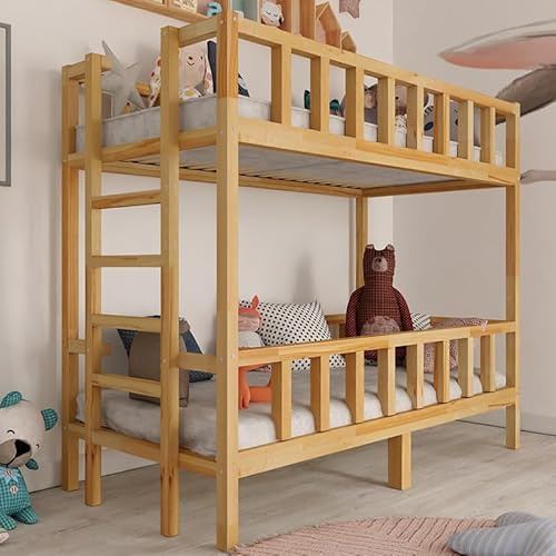 Stolarnia Fojtuch Holz Etagenbett für Kinder - seitlicher Einstieg - Filip - Kiefer (200x90)