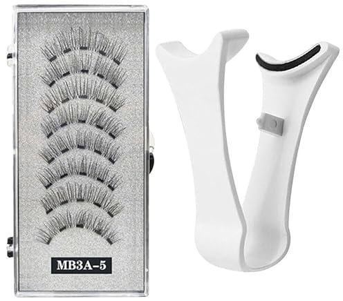 Kit de cils magnétiques 5 aimants avec faux cils d'aspect naturel