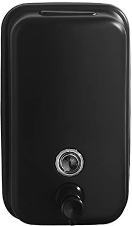 Dispensatore Sapone Punch Black Dispenser in Acciaio Inossidabile Manuale di disinfettante per Le Mani ， Opzioni Multiple di capacità ， distributore di Sapone Liquido Commerciale o residenziale