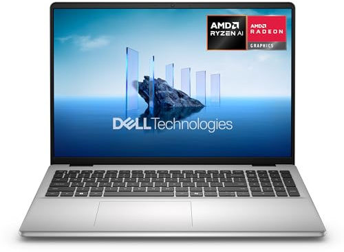 Dell 16 Laptop DC16256 Copilot+ PC 16 2K (1920x1200) IPS Display, AMD Ryzen 7 350, AMD Radeon Grafica, 32GB DDR5 RAM, 1TB SSD, Windows 11 Home, Tastiera QWERTY IT Retroilluminata, Argento