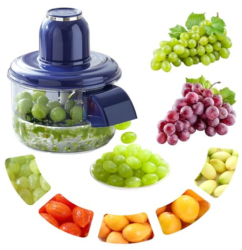 Pelapatate elettrico automatico automatico dell'aglio, USB Recahrgeable, strumento multifunzione piccolo pelapatate per uva, ciliegie, pomodori (Bleu)