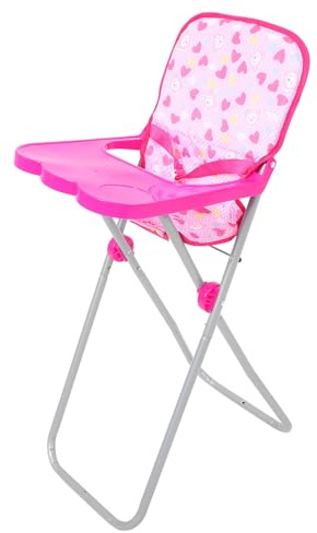 Gogogmee Trona de para Muñecas Pequeña Silla Alta sin Muñeca Modelo Ligero y Portátil Color para Juego Infantil