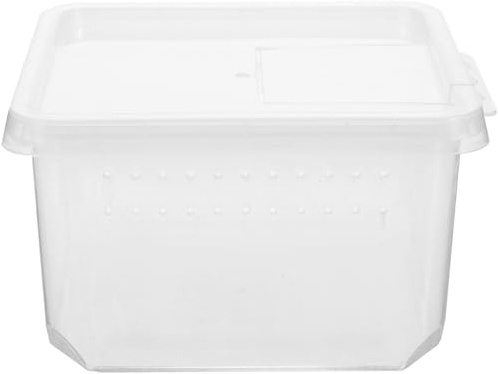 SILENRADAWN Spider Habitat Box Large Insect Tank with Easy to Observe Design for Spiderlings and Small Exotic Pets, Practical Feed Bin for Small Animals Showing