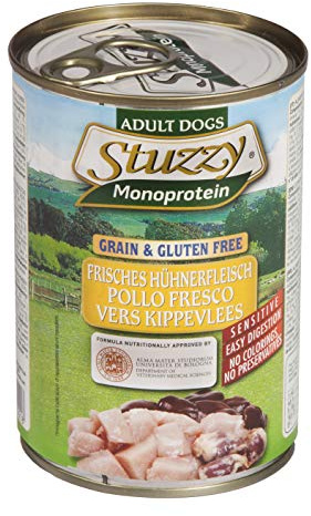 Stuzzy Comida Húmeda Natural para Perro Sabor Pollo - Paquete de 6 x 400 gr - Total: 2400 gr